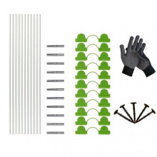 (Bundle 1) DIY Plant Support Hoop Stake for Greenhouses Multifunctional Plant Cover Bracket for All Season Use
