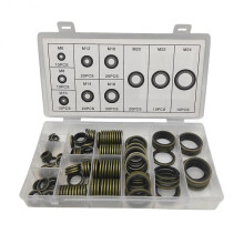 Assorted Bonded Sealing Washer Metal Rubber Sealing Oil Drain Plug Gasket Set