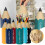 (Blue) Pencil Shape Pencil Bucket Washable Durable Pencils Storage Box for Dressing Table 3