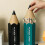 (Blue) Pencil Shape Pencil Bucket Washable Durable Pencils Storage Box for Dressing Table 5