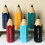 (Blue) Pencil Shape Pencil Bucket Washable Durable Pencils Storage Box for Dressing Table 4
