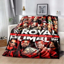 (8, 150x125CM50x60inch) Wrestling Entertainment WWE Printed Comfortable Soft Blanket Home Fashion Sofa Bed Living Room Warm Portable Travel Gift Blanke