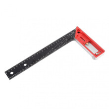 (Red) 45 90Angle Multi-Angle Measuring Ruler High Strength Durable L-Ruler for Craftsmen