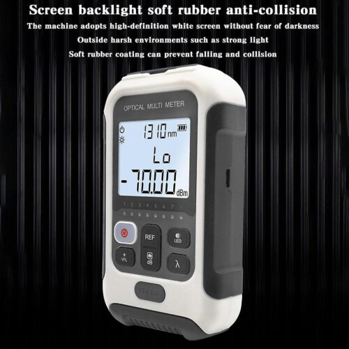 Multifunctional Optical Power Meter High Accuracy Fiber Light Testing Tool for Communication Engineering