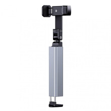 (Silver) 360Rotatable Foldable Phone Holder For Trip Anti-Shake Steady Phone Bracket for Outdoor Going Out