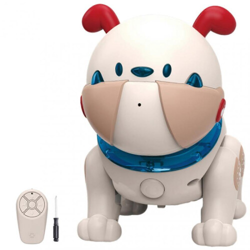(Blue) Interactive Voice Touch-Sensing Robot Dog Educational Robot Dog Toy Birthday Present