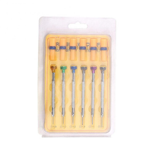 6 in 1 Precise Screwdriver Set Watch Repair Metal Screwdriver Professional Electronics Repair Tools 2