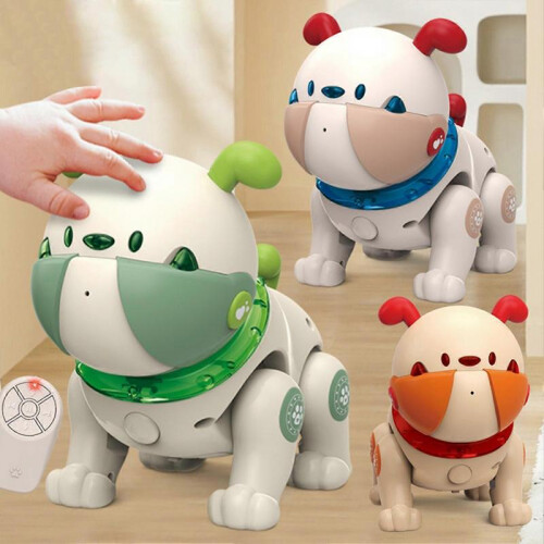 (Green)Interactive Voice Touch-Sensing Robot Dog Educational Robot Dog Toy Birthday Present 1