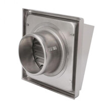 (100, Silver) 10CM/12.5CM Stainless Steel Wall Air Outlet Heat Resistant Ducting Ventilation Cover