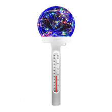 (Colored) Solar Powered Pool Thermometers with Lights Sturdy Water Temperature Measurer for Pond Home