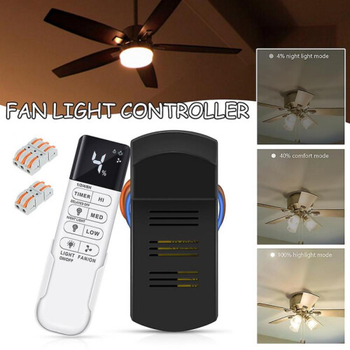 Lightweight Fan Light Controller Set Multiple Modes Fan Lamp Control Tool for Household 2