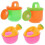 4 pcs Kids Plastic Garden Watering Cans for Plants 2