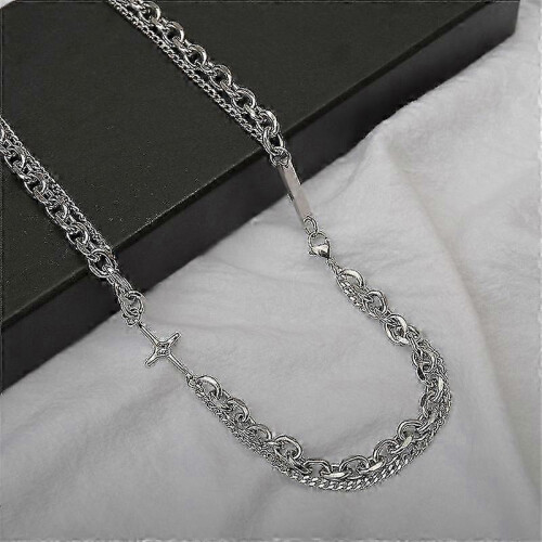 Men's & Women's Layered Patchwork Necklaces 1