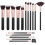 (Rose gold) 16 Pcs Travel Makeup Brush Set 1
