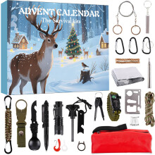 (B) 2025 Outdoor Survival Adventure Tool Set 24-day Christmas Countdown Arrival Calendar Gift