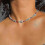 Bohemian Colored Daisy Short Necklace 2