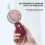 (Red) Handheld Mini Fan Portable USB Rechargeable Pocket Fan 3