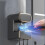Automatic Toothpaste Dispenser Electric Toothpaste Dispenser Wall Mounted Dust-Proof Toothbrush Holder for Bathroom 5