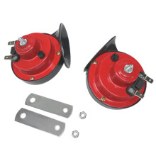 2Pcs-12V 300DB Super Loud Train Horn Waterproof for Truck SUV Car Motorcycle Boat Red