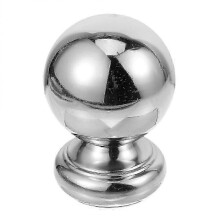 (16.00X7.60X7.60CM, Silver) Handrail Ball Spherical Railing End Finial Indoor Stair Railings Ball Finial Hardware Metal Finial-Good