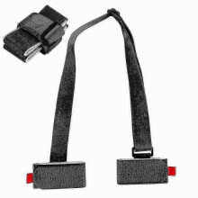 (Black) Ski Carrier Strap - Shoulder Sling for Skis & Poles - SNNGV