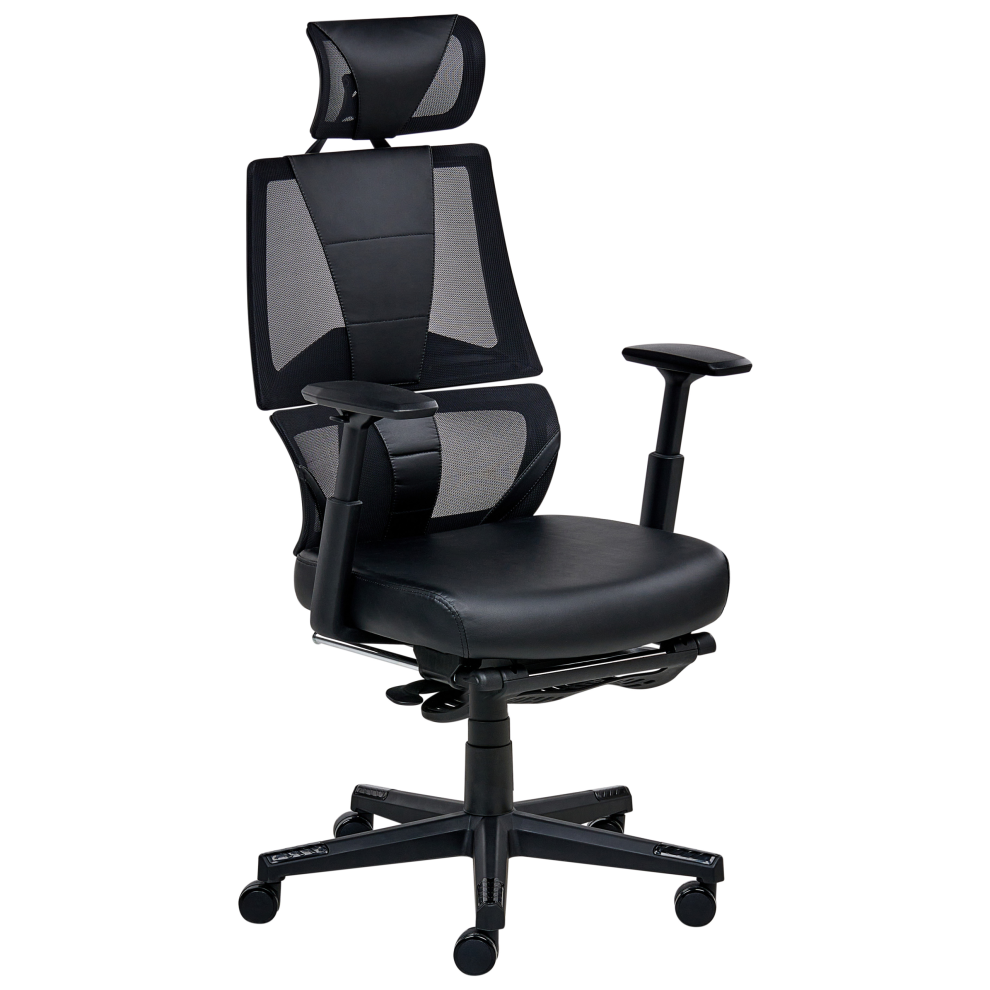 Office Chair CREATOR Faux Leather Black
