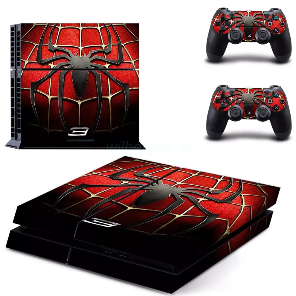 (Dptm1113) For Ps4 Console Controller Supre Hero Iron Spider-Man Skins Decal Stickers 6963793683352