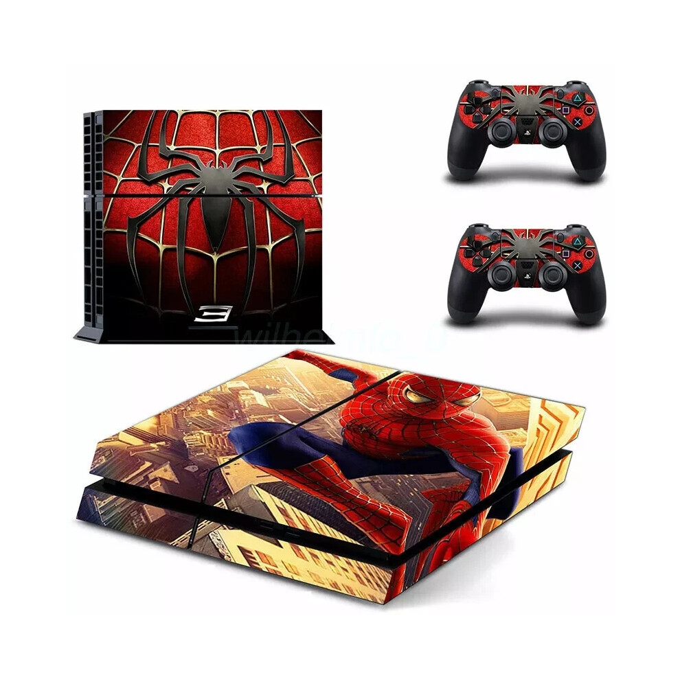 (Gctm0100) For Ps4 Console Controller Supre Hero Iron Spider-Man Skins Decal Stickers 6963793683604