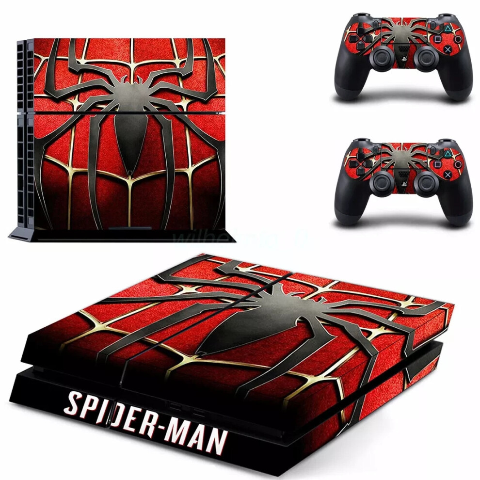 (Dptm3063) For Ps4 Console Controller Supre Hero Iron Spider-Man Skins Decal Stickers 6963793683550