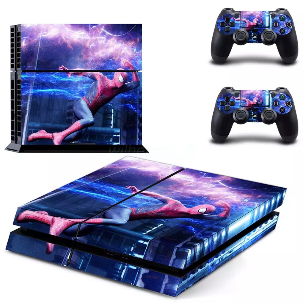 (Dptm1734) For Ps4 Console Controller Supre Hero Iron Spider-Man Skins Decal Stickers 6963793683376