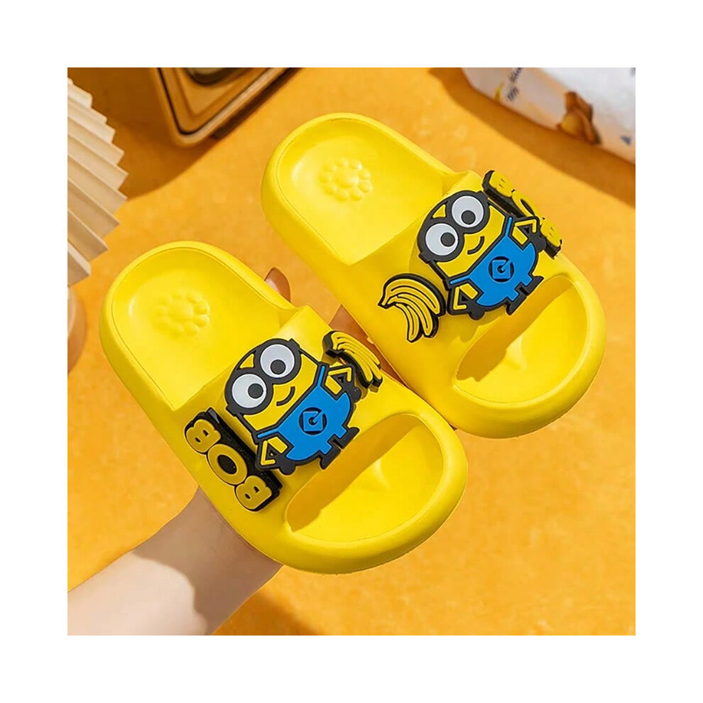(Yellow MInions, 190) MINIONS Children's Slippers Yellow Banana Indoor Toddler Slides Boys And Girls Bathroom Non-slip Outdoor Sandals