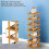 7-Tier Wooden Shoe Rack Narrow Space-Saving Organizer 4