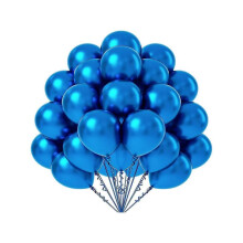 (C, Royal Blue) 50pcs Solid Color Balloons for Christmas Mother's Day Graduation Party Decor