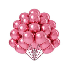 (B, Pink) 50pcs Solid Color Balloons for Christmas Mother's Day Graduation Party Decor