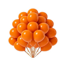 (B, Orange) 50pcs Solid Color Balloons for Christmas Mother's Day Graduation Party Decor
