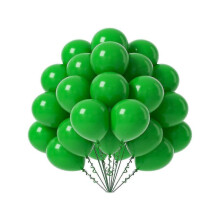 (A, Green) 50pcs Solid Color Balloons for Christmas Mother's Day Graduation Party Decor
