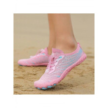 (EUR42, Pink) Summer Thin Quick Drying Five Toe Barefoot Beach Shoes Suitable For Hiking Climbing Surfing Rafting Fishing For Men And Women