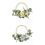 2x Bead Wreath with Flowers Garland Front Decor 1