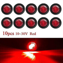 (Red) Drl 12v 24v Led Side Marker Light Camion Auto Trucks Lorry Trailer Bus Tail Brake Lamp Truck Accesorios Luces Traseras