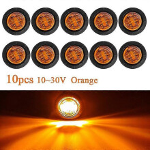 (Yellow) Drl 12v 24v Led Side Marker Light Camion Auto Trucks Lorry Trailer Bus Tail Brake Lamp Truck Accesorios Luces Traseras