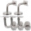 5 Pcs Shelving Brackets Wall Mounted Handrail Bannister Rail Brackets Stair Railing Brackets 1