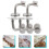 5 Pcs Shelving Brackets Wall Mounted Handrail Bannister Rail Brackets Stair Railing Brackets 3