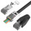 Cat7 Rj45 Pass Through Connector 10-pack - Shielded Gold Plated for Cat6a Network Cable 1