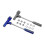 (Blue) Bullet Puller Hammer With 3 Connectors For 0.17 To 50 Cal 2