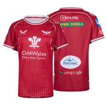 (L) Scarlets Rugby Home Jersey Castore Men's Shirt