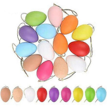 Colorful Easter eggs for hanging, painting, and festive decoration
