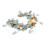 Artificial Eucalyptus Garland with Flowers 180cm for Wall Decor 1