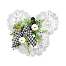 Artificial Spring Flower Wreath Wedding Decor for Cottage Outdoor Farmhouse