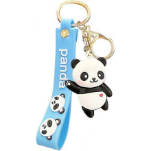 Dww-(Bleu) Accessoires de porte-cls - longe de cl - cl de panda agitant de dessin anim mignon - porte-cls animal agitant - accessoires de porte-cls
