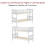 Home Discount (White) Milan Bunk Bed High Sleeper Ladder Solid Wood Pine 7